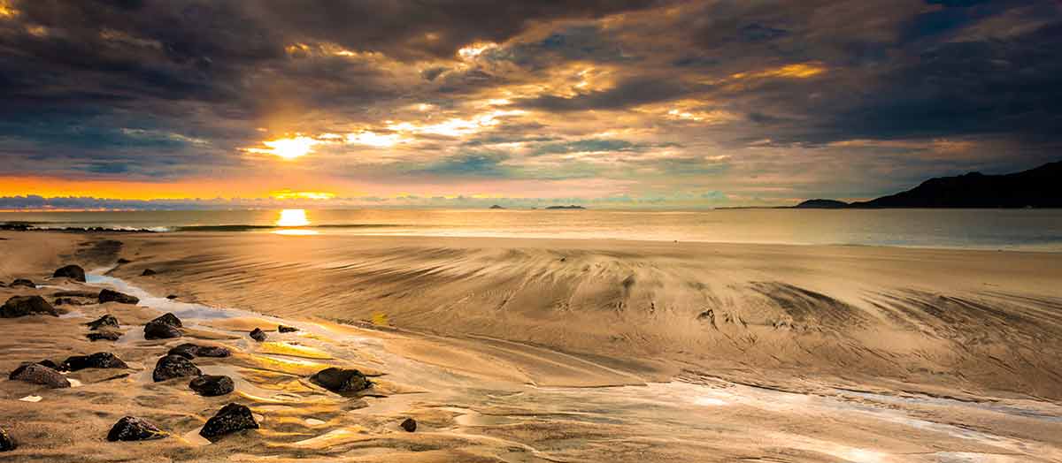 panama black sand beaches waves and rocks