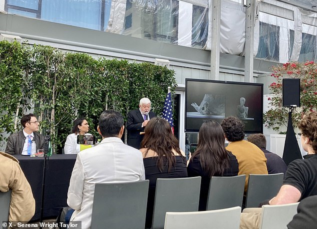 'So far we have tomographies [CT scans] and fluoroscopy analysis,' Maussan told DailyMail.com describing the x-ray and ultrasound data he unveiled at West Hollywood's Mondrian Hotel at a March 12 press event (pictured above)