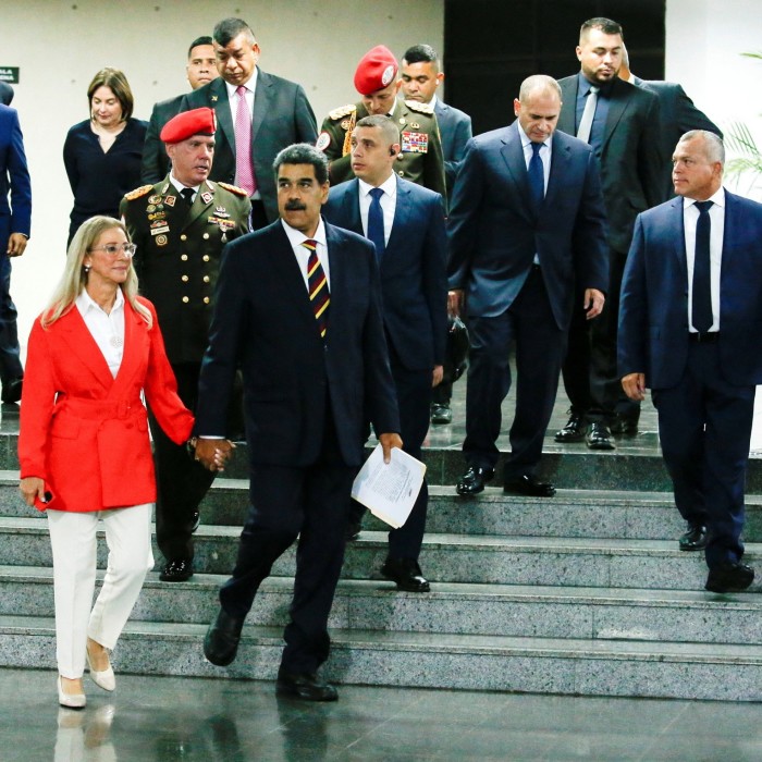 Venezuela’s President Nicolas Maduro at the Supreme Court of Justice