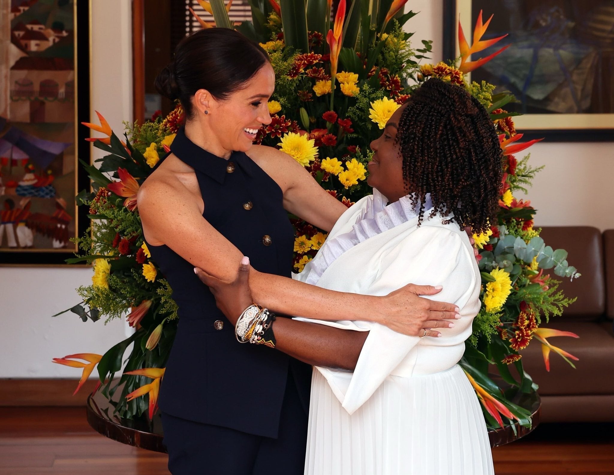 The Colombian vice president said she wanted to give Meghan Markle a platform to tell her story.