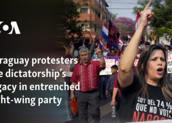 Paraguay protesters see dictatorship’s legacy in entrenched right-wing party