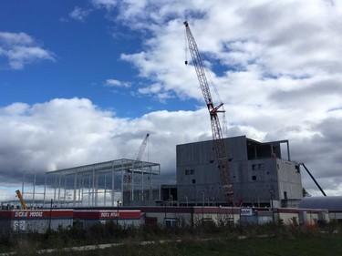 Feihe International's Canada Royal Milk plant under construction in 2018. Elliot Ferguson/The Whig-Standard