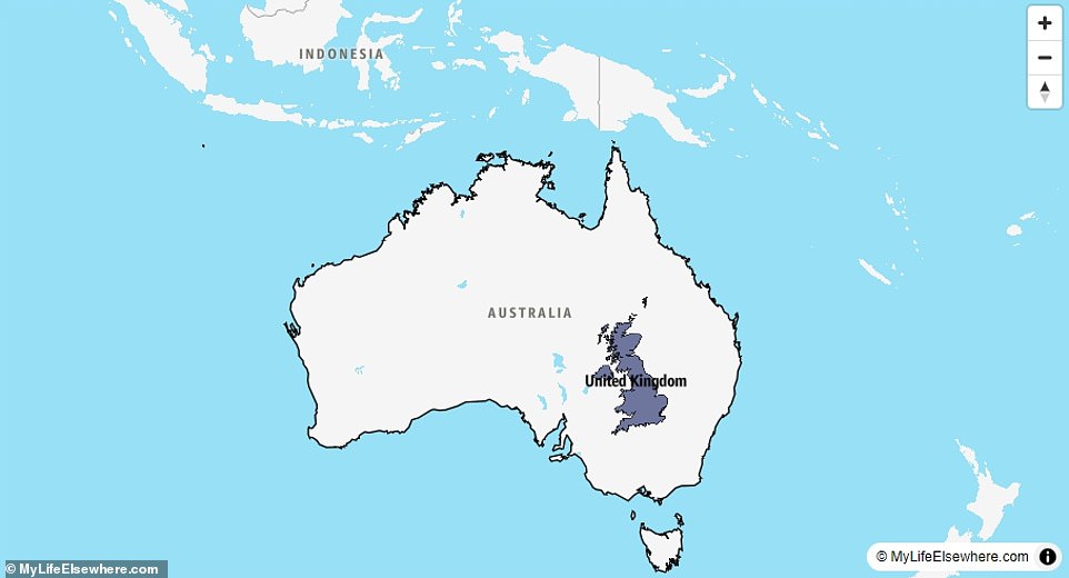 Australia is huge - covering 7,741,220 sq km. This makes it 32 times bigger than the UK