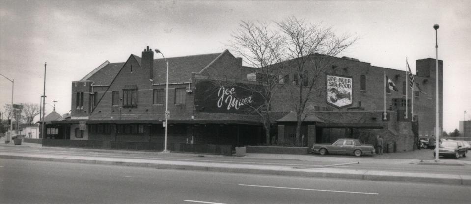 The Joe Muer's seafood restaurant on Gratiot Avenue in Detroit before it was closed and torn down.