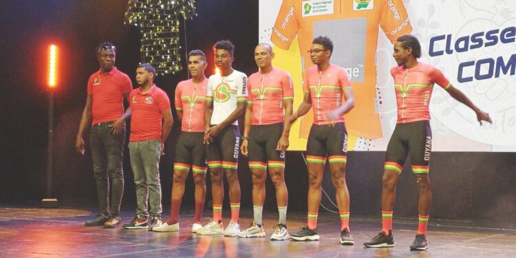 Guyanese cyclists in French Guiana for Toure de Cycliste Guiana