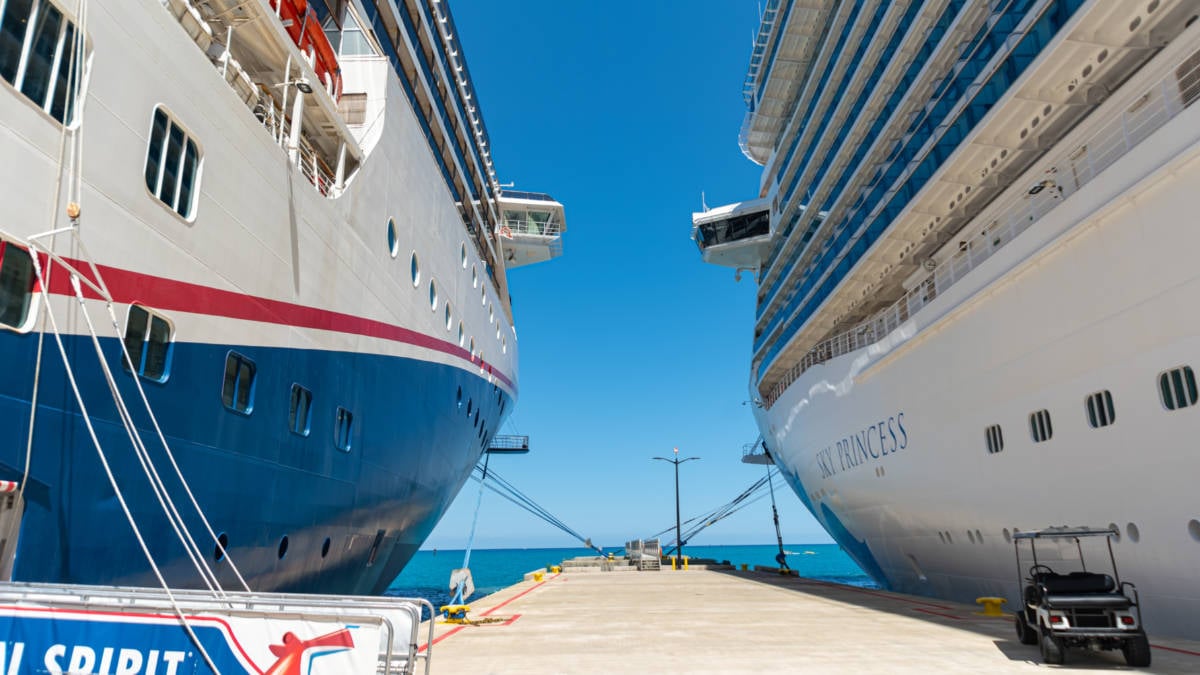 Docked Cruise Ships