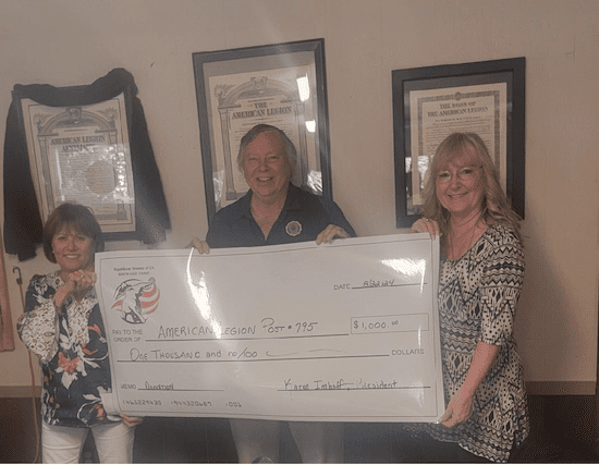 Local republican women donate $1,000 to the South Lake Tahoe American Legion | South Lake Tahoe