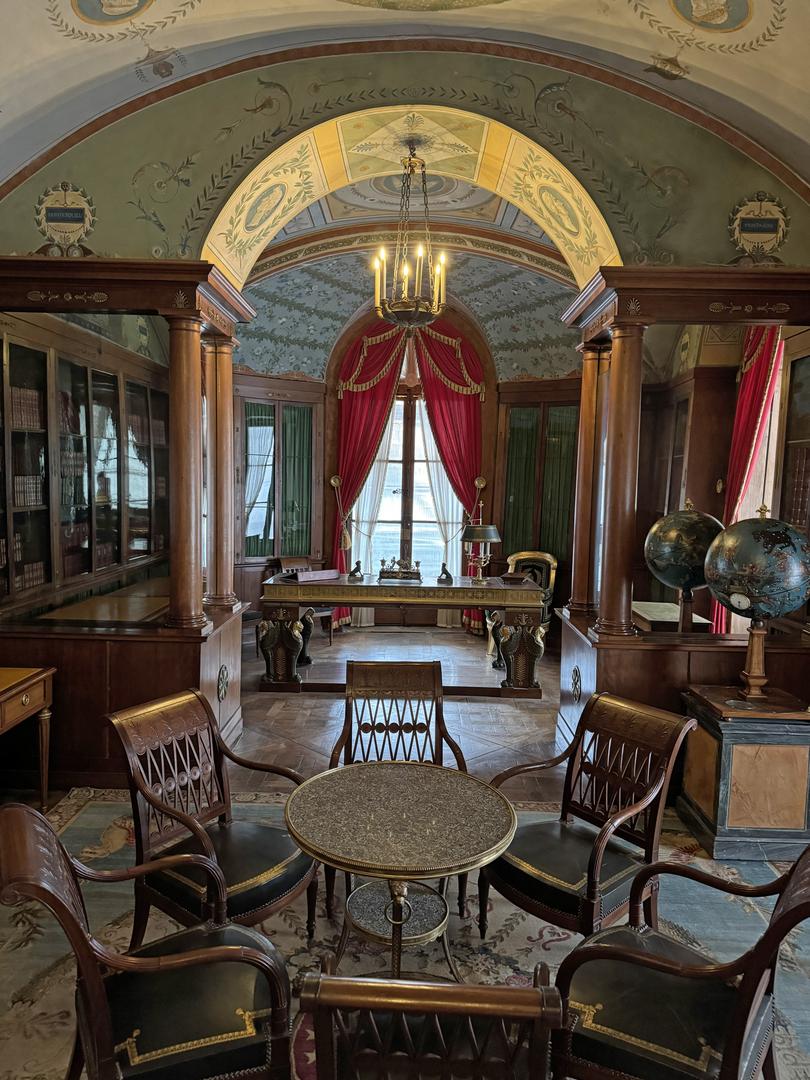 Napoleon's office, with original furniture, including the desk at which he studied.