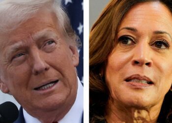 Follow Kamala Harris, Donald Trump
