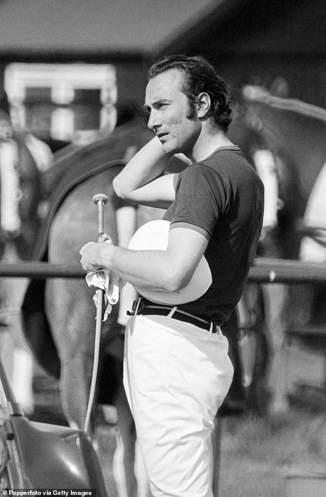 Prince William at a 1970 polo match at Windsor. He was a pilot who competed at air shows