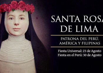 Santo del día 23 de agosto: Santa Rosa de Lima. Santoral católico
