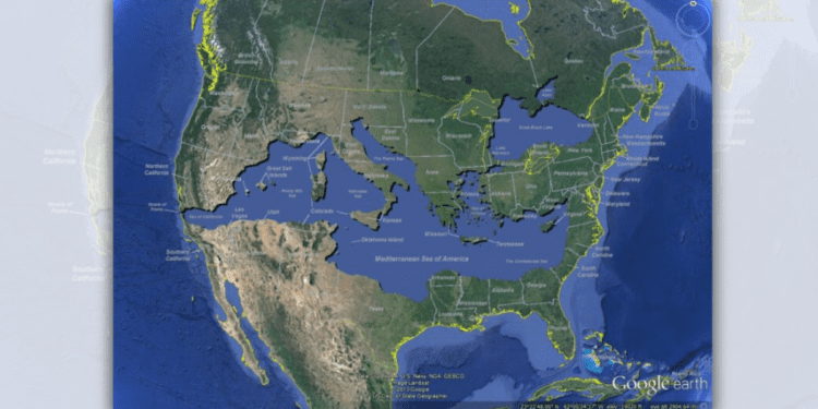Map Shows What US Will Look Like 'If We Don't Reverse Climate Change'?