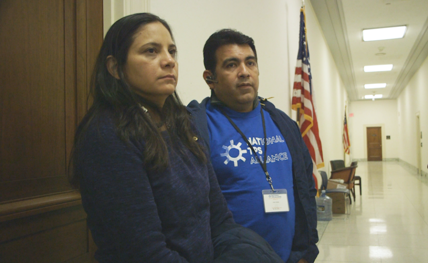 Elsy and Juan lobbying the halls of Congress.