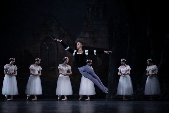 Diop dances the role of Albrecht in Giselle in Seoul, March 2023. During the tour he was promoted to étoile