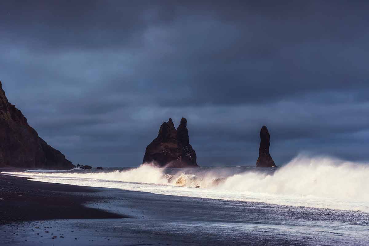 black sand beach iceland