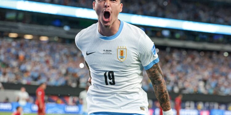 Nunez gets five-game ban as Uruguay players punished for Copa brawl