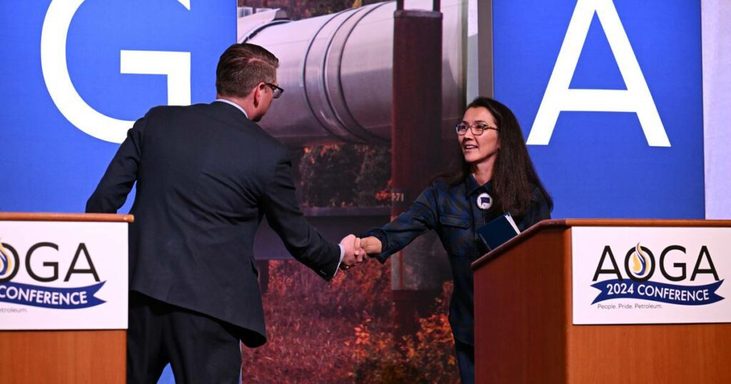 Peltola and Begich spar over resource development in Alaska’s first U.S. House candidate forum