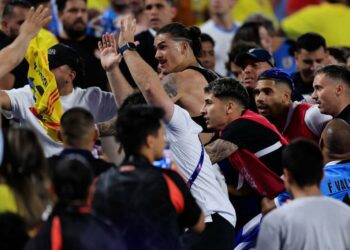 Darwin Nunez among five Uruguay players given bans for Copa America melee with Colombia fans