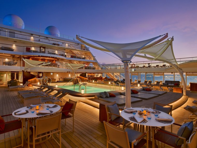 Seabourn 'Encore' Pool Deck Image: Seabourn www.seabourn.com https://www.cruiseimagelibrary.com/c/z1afox5j