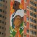 Mural of Jordan Love and Jalen Hurts seen in Brazil ahead of matchup
