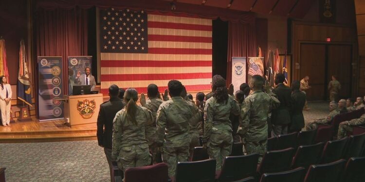 38 new U.S. citizens from 12 countries welcomed at Fort Bliss ceremony