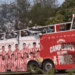 A SHOCKING Title Win Bus Parade Celebration Goes Wrong Paraguay Trophy Gets Stuck With Power Lines WATCH viral video title football south america Paraguay Football Incident: