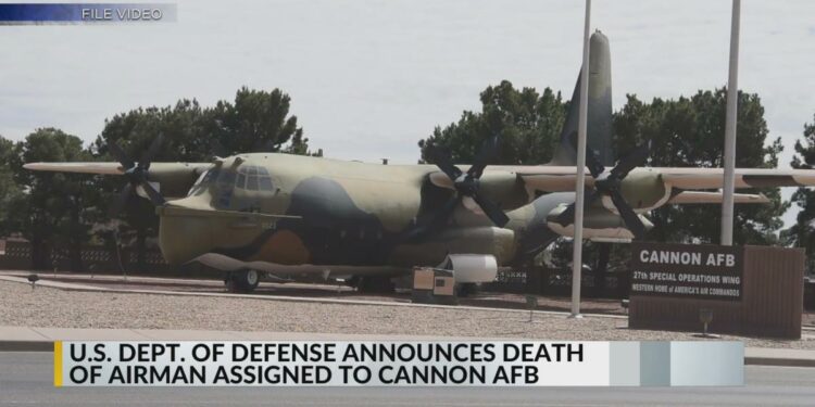 Airman stationed at New Mexico base dies