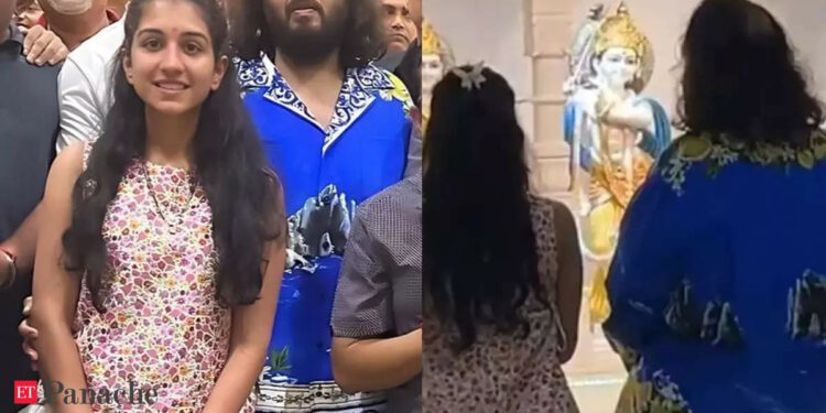 Anant and Radhika Ambani share a spiritual moment during a Panama temple visit