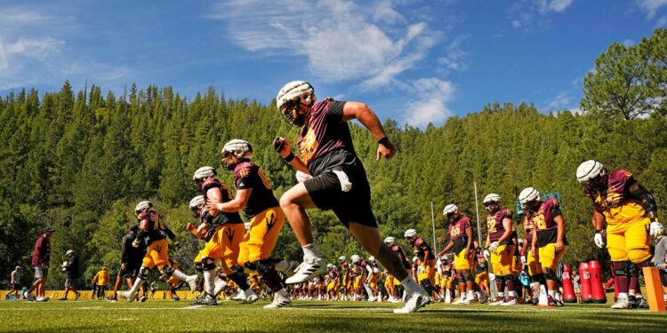 Arizona State football bonding during annual Camp Tontozona trip
