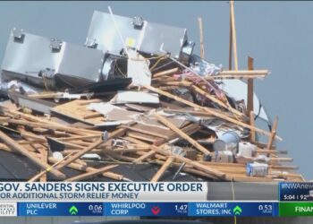 Arkansas Gov. Sarah Huckabee Sanders signs executive order adding funds for disaster recovery