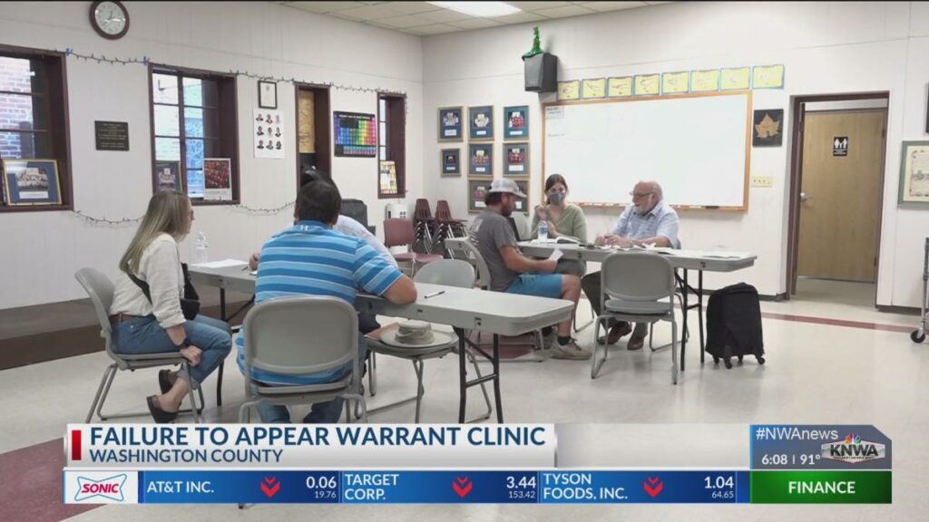 Arkansas Justice Reform Coalition holds failure to appear warrant clinic