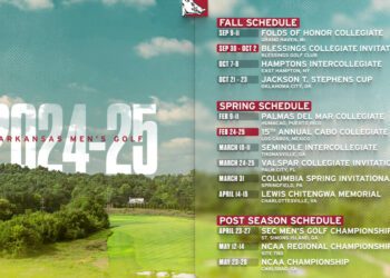 Arkansas MGolf Announces 2024-25 Schedule