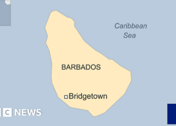 Map of Barbados