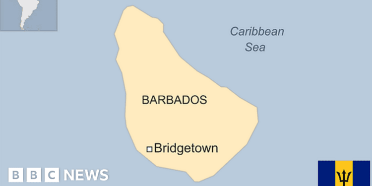 Map of Barbados