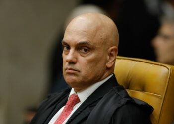 Brazilian Supreme Court judge Alexandre de Moraes, pictured during the opening of the 2024 judicial session (Sergio Lima)