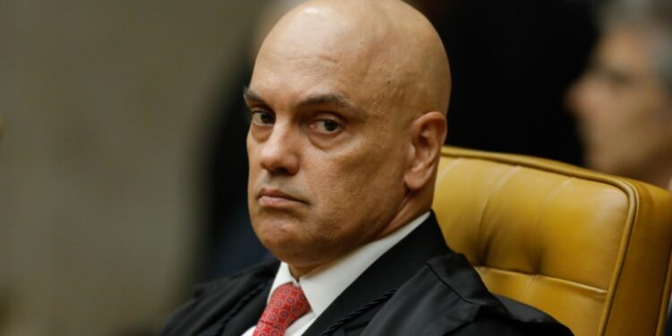 Brazilian Supreme Court judge Alexandre de Moraes, pictured during the opening of the 2024 judicial session (Sergio Lima)