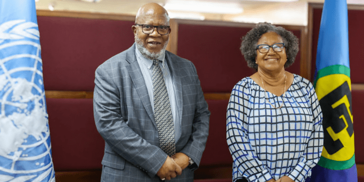 CARICOM SG Welcomes UNGA’s President To Guyana Headquarters