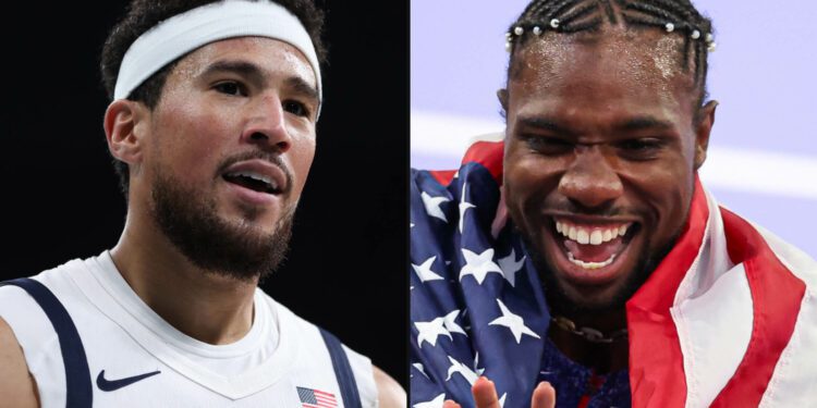 Devin Booker disagrees with Noah Lyles’ NBA comments but says 100m win was ‘great for America’