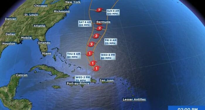 Ernesto Expected To Strengthen Over The Western Atlantic