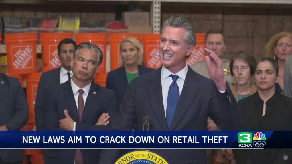 Gov. Newsom signs new California laws to crack down on retail theft