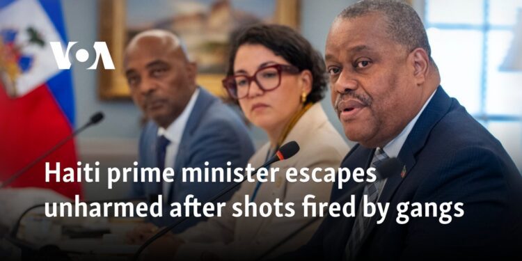 Haiti prime minister escapes unharmed after shots fired by gangs