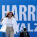 Vice President Kamala Harris is seen before speaking at a campaign rally in Eau Claire, Wisconsin on August 7, 2024 (KAMIL KRZACZYNSKI)