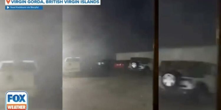 Heavy rain, strong winds lash British Virgin Islands amid Tropical Storm Ernesto