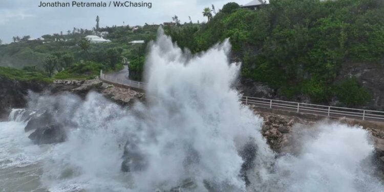 Hurricane Ernesto bears down on Bermuda