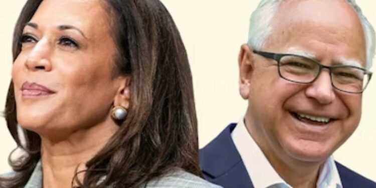 Vice President Kamala Harris and Governor Tim Walz.