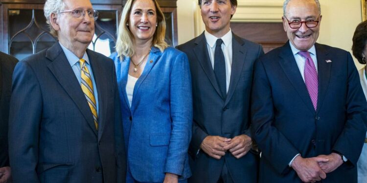 Justin Trudeau bends over backwards for America