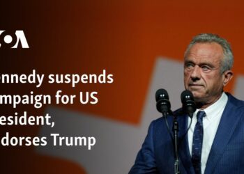 Kennedy suspends campaign for US president, endorses Trump