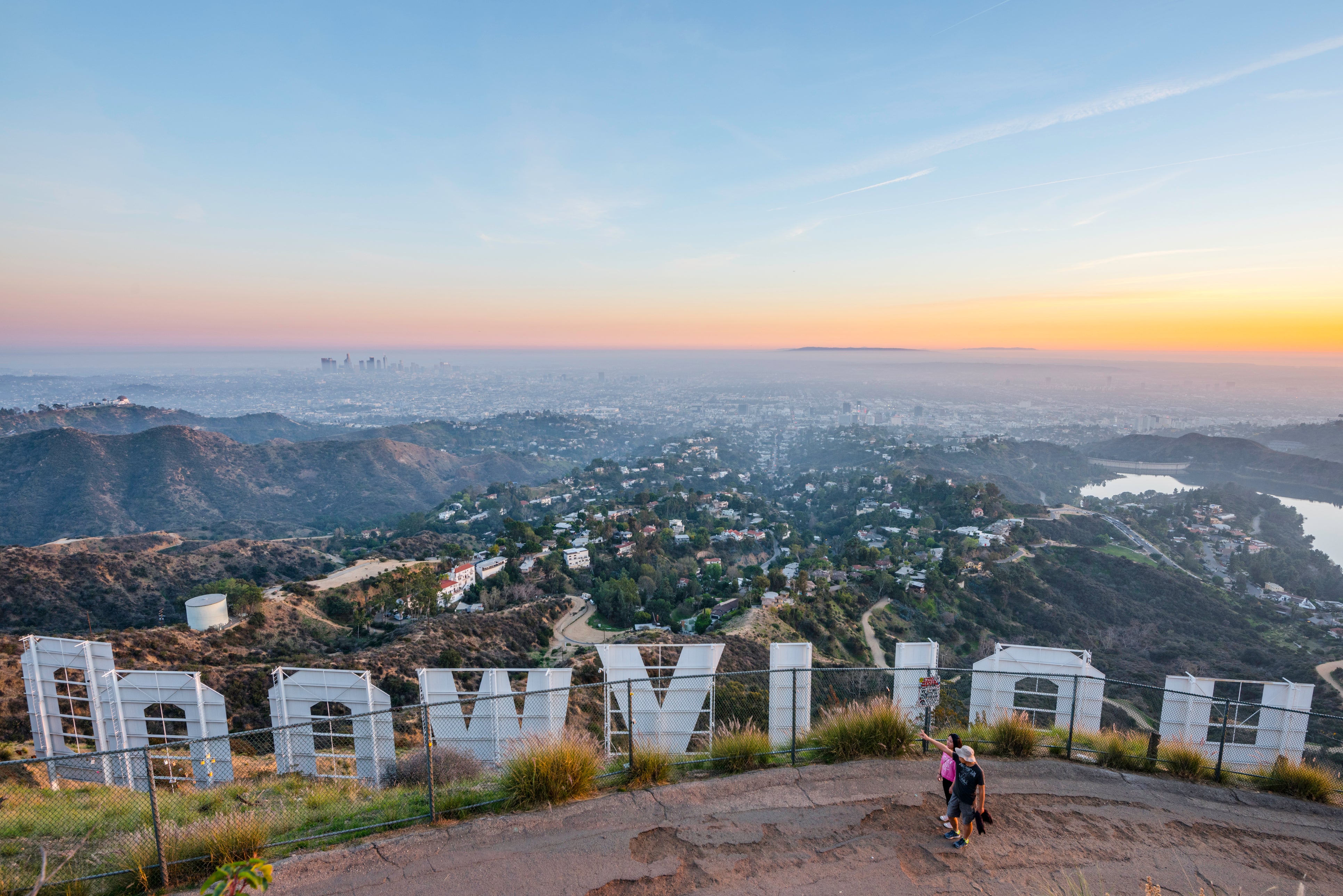 Hikers can book on tours to walk up to the Hollywood sign