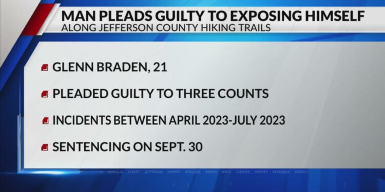 Man pleads guilty to ‘lewd acts’ on Colorado hiking trails