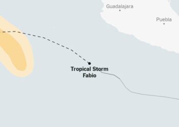 Map: Tracking Tropical Storm Fabio